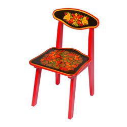 Золотая Хохлома / Children's chair with Khokhloma painting
