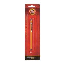 Mechanical pencil KOH-I-NOOR, yellow body, collet, sharpener, 2 mm