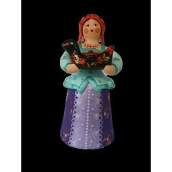 Ковровская глиняная игрушка / Statuette "Lady with a ladle"