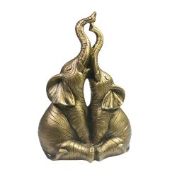 Ремеко / Decorative figure "Two elephants" (bronze) L5W9H14