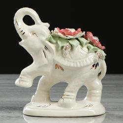 Керамика ручной работы / Figurine "Indian Elephant" 17 cm
