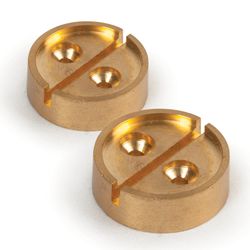 Sealing device for thread / wire, die for 1 seal, set of 2 pcs., Diameter 27 mm, brass