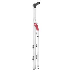 Stepladder L80 ComfortLine 3, 13cm wide, aluminum, with tool tray, Hailo