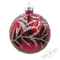 Holiday Classics / Ball "Fern" 8 cm, 6 pieces