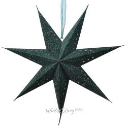 Kaemingk / Paper star-flashlight Velvet Nova Emerald - Stars 60 cm