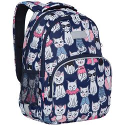 GRIZZLY / GRIZZLY sac à dos pour l'école, dos anatomique, poche ordinateur portable, pour filles, "Meow", 40x27x20 cm