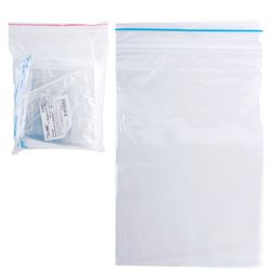 Ziplock bags (gripper), SET of 100 pieces, 100x150 mm, LDPE, 32 microns