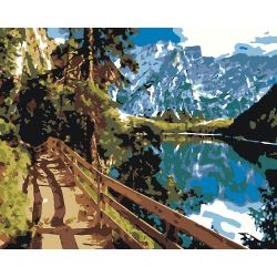 Опт-картина / Malen nach Zahlen KAKADU 40x50 Weg in die Berge