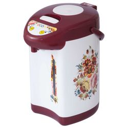 ECON ECO-400TP thermopot, 600 W, 4 litres, 3 water supply modes, metal, white with red