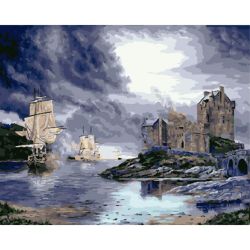 Опт-картина / Pintura por números Tormenta 40x50
