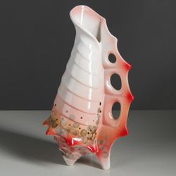 Керамика ручной работы / Table vase "Shell"