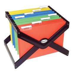 Stand for hanging folders BRAUBERG (Italy), up to 40 folders of A4/Foolscap, 410х275х320 mm, black