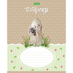 HATBER / Notebook 12 sh. ECO, cage, cover thick coated paper, "Fluffy animals" / 20 pcs.