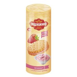 YASHKINO / Cookies "With strawberry cream", lingering, 182 g