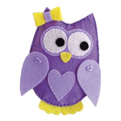 Colored felt for creativity, A4, 210x297 mm, TREASURE ISLAND, 5 sheets, 5 colors, 2 mm thick, shades of purple