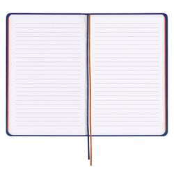 BRAUBERG / Defter "NEBRASKA", 112 sayfa A5 (140x200 mm), esnek suni deri, kalem, çizgi, mavi
