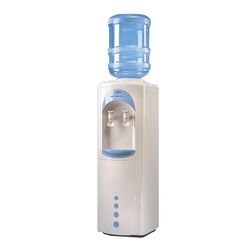 AEL LC-AEL-17B water cooler, floor, WATER/GREEN, refrigerator 16 litres, 2 taps, white, 00089