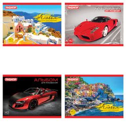 ПИФАГОР / Travel" (4 Typen) KLEINES FORMAT A5 200x148 mm, 40 Blatt, Heftklammer, Offset-Einband