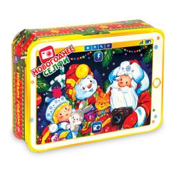 New Year's cardboard packaging 1000-1200 g