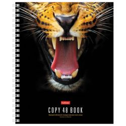 HATBER / Notebook А5, 48 sh., Comb, cage, cardboard cover, "Wake up the Beast in yourself!" / 10 pieces.