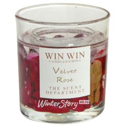 Kaemingk / Scented candle in glass Win Collection - Velvet Rose 9 cm