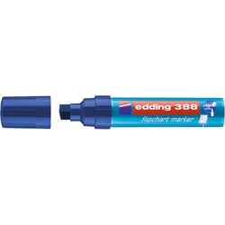 EDDING / एडिंग / कैप-ऑफ मार्कर, फ्लिपचार्ट, बेवेल्ड टिप, 4-12 मिमी ब्लू