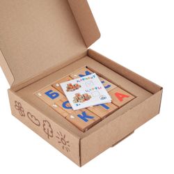 Краснокамская игрушка / Cubes "Alphabet with Braille"