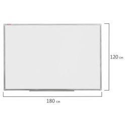 BRAUBERG / Magnetic whiteboard 120x180 cm