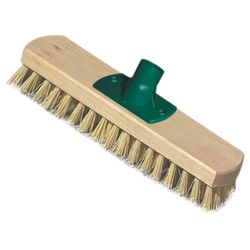 YORK / Brush for cleaning schrober (scrubber) width 23 cm, bristles 2.5 cm, wooden, euro-thread mount