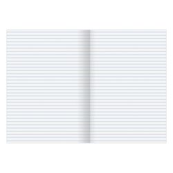 STAFF / Notebook bumvinyl, A4, 96 sheets, staple, offset No. 1, line, BLUE / 10 pcs.