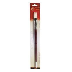 Bàn chải nghệ thuật KOH-I-NOOR lông bàn chải phẳng, số 10, tay cầm dài, có vỉ