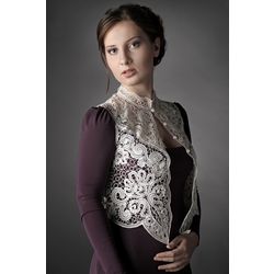 Кружевной Край / Lace Edge / Bolero Vest "Winter"