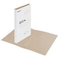 不带活页夹“Delo”的文件夹，纸板，密度 440 g/m2，最多 200 张，BRAUBERG