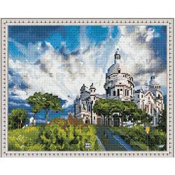 Опт-картина / Elmas mozaik 40x50, yuvarlak rhinestones Kilise