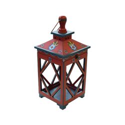 Шугозерская роспись / Shugozerskaya painting / Large decorative lantern "Bright bloom"
