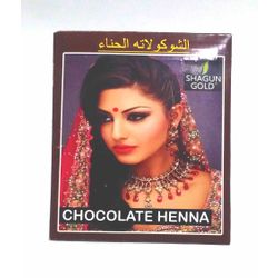 Hair dye based on Indian henna (chocolate)