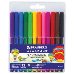Sharpeners BRAUBERG "ACADEMY", 12 colours, ventilated cap, PVC packaging