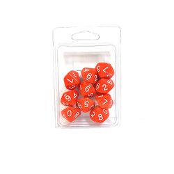 GamesDealer / Un set di cubetti D10, (10 pz.) In blister