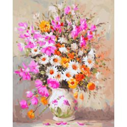 Опт-картина / Painting by numbers 40x50 Light bouquet