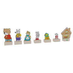 KRASNOKAMSKAYA TOY / Set "Characters of the fairy tale Teremok (kart.kor.)"