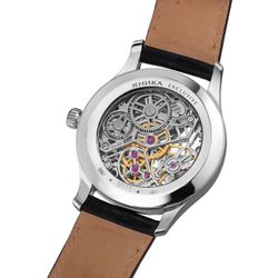 НИКА / Nika / Russische mechanische Silberarmbanduhr Exklusiv 1130.0.19.001