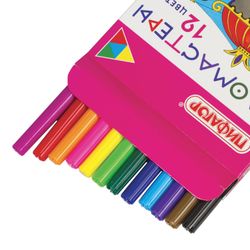 Markers PYTHAGORAS "Princess", 12 colours, ventilated cap
