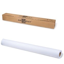 Roll for plotter, 610 mm x 30 m x bushing 50.8 mm, 120 g/m2 CIE whiteness of 161%, Color Coated AKZENT