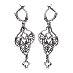 Жемчужина / Earrings 30165 "Fera Astra"