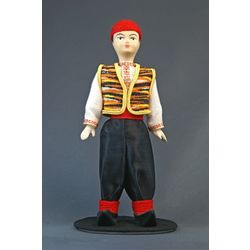 Потешный промысел / Porcelain souvenir doll "Crimea. Children's Tatar costume, late 19th - early 20th century"