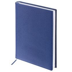 Diary of an undated A5 (138 x213 mm) BRAUBERG "Favorite", under textured skin, 160 sheets, dark blue