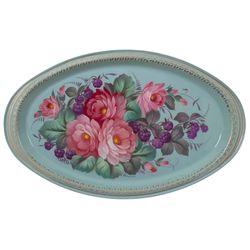 Жостово / Articulated Zhostovo tray 41x25 cm