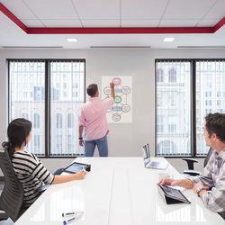 Board panel marker, self-adhesive, white, roll (45х100 cm), BRAUBERG