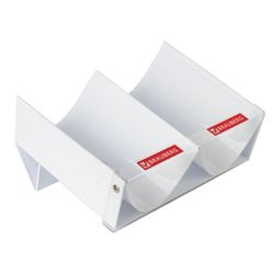 Chute attachment/table for pens and pencils BRAUBERG, 2 compartments, 19х25 cm, white