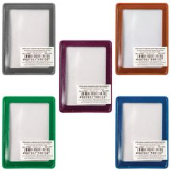 Cover-pocket for travel documents, cards, badges, 92х69 mm transparent PVC, in non-frame cuts, DPS